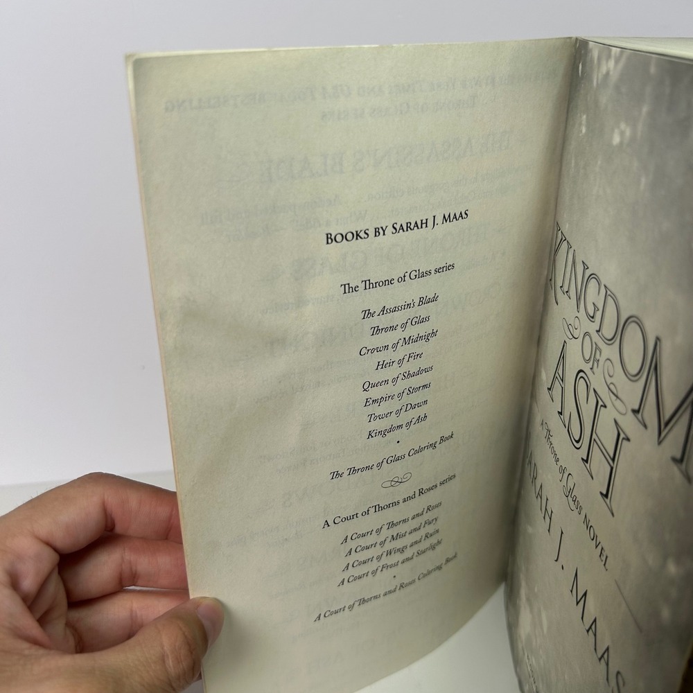 Kingdom of Ash 1st Print Paperback by Sarah J. Maas Throne of Glass - Picture 16 of 16